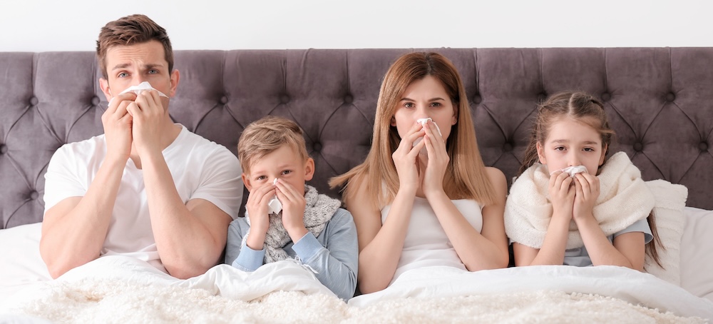 Family in Bed